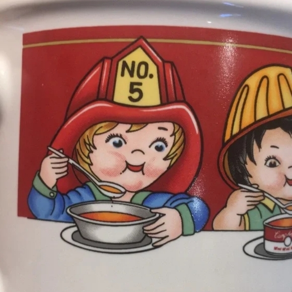 Set of 3 Vintage 1993 Campbell Soup Co. Kids Design Ceramic Soup Mugs Cups - Picture 8 of 11